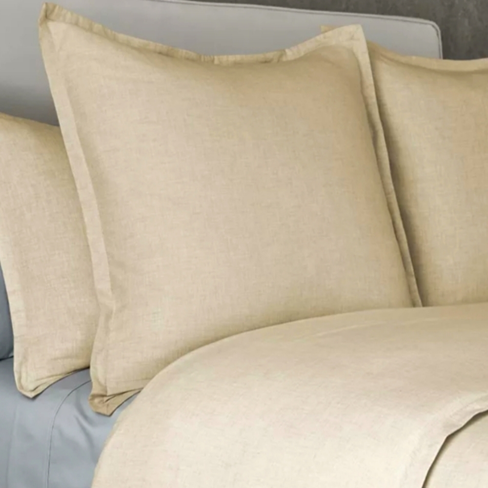The Threadery Luxe Cotton Cashmere Euro Pillowcases, Oatmeal